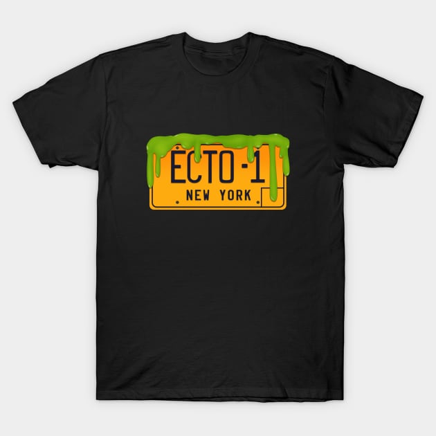 ECTO 1 Slimed T-Shirt by SunsetSurf